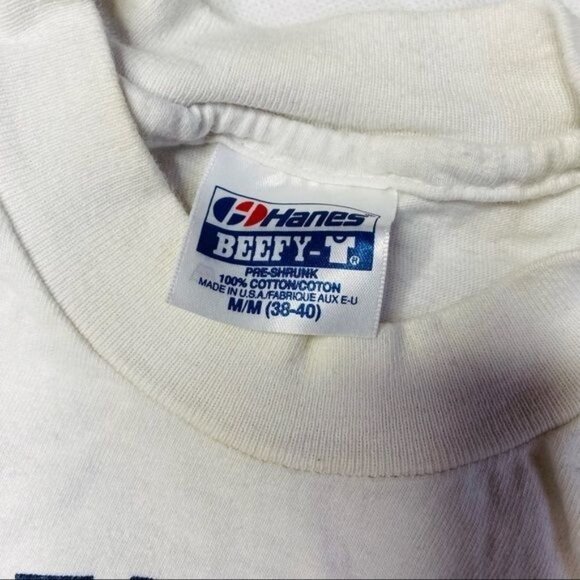 Hanes Beefy T Vintage 1992 Gathering of Tail Draggers Georgetown Airport Shirt S - Picture 2 of 16